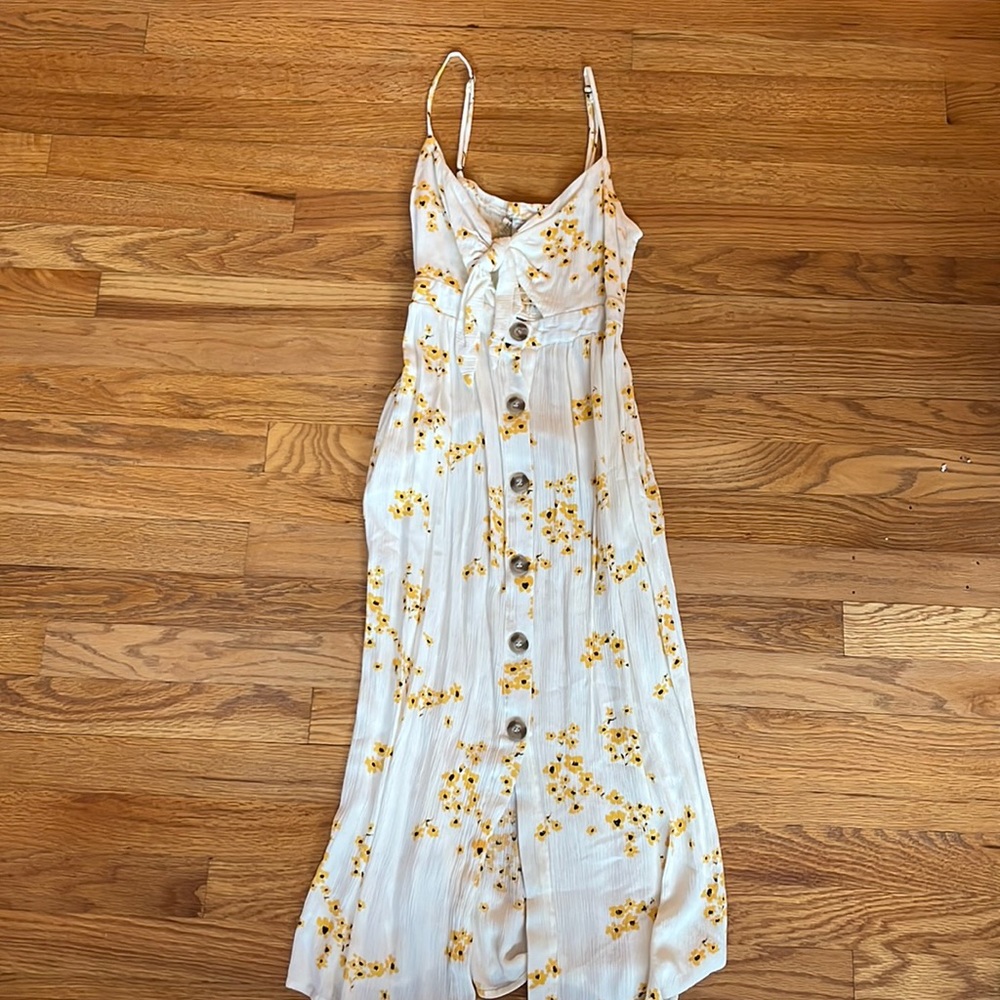 Mimi Chica Yellow and white floral dress, XS